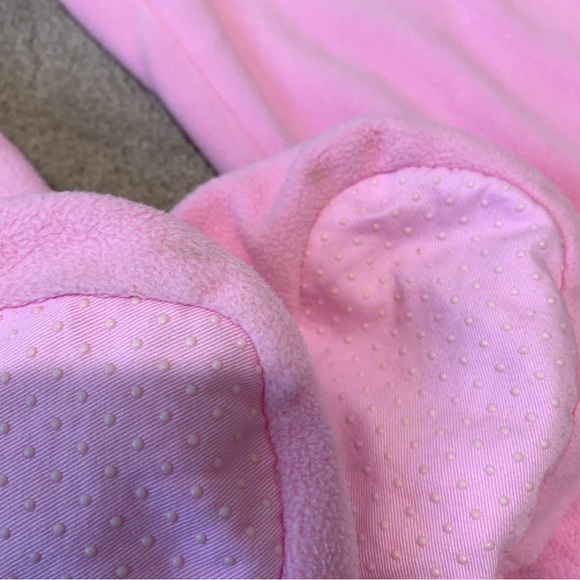 Nick and Nora Womens Pink Fleece Bunny Rabbit Footed Pajamas One Piece Size S - Picture 11 of 13